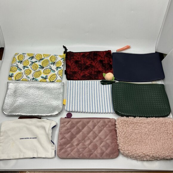 Lot Of 18 Ipsy Glam Bags Pink Black Glitter Sparkle Betty Boop Halloween Bats - Picture 3 of 7